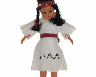 Vintage Knickerbocker Native American Style Doll