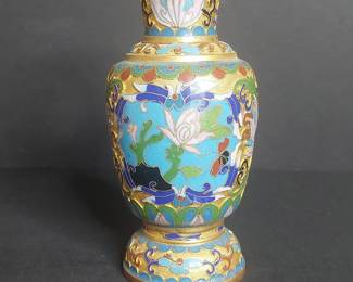 Chinese Cloisonné Enamel Vase