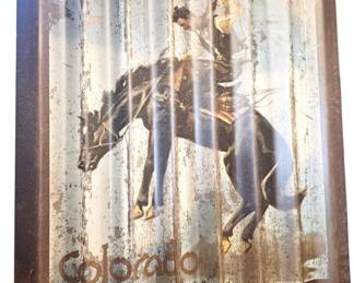 Metal sign