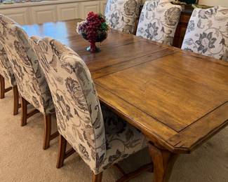 2ND VIEW LARGE DINING TABLE AND CHAIRS