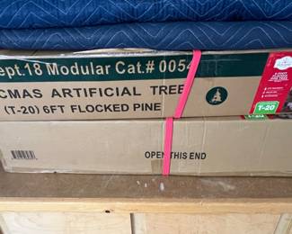 SEVERAL ARTFICIAL TREES IN BOXES (MINIMAL USE)