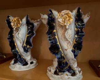 ANTIQUE PORCELAIN SPILL VASES
