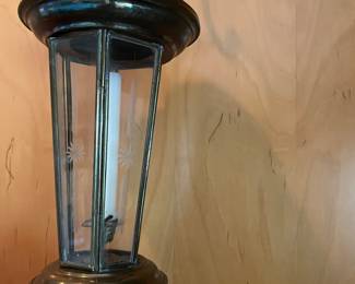 PAIR OF HANGING WALL LANTERNS