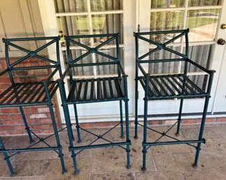 3 PUB STYLE SEATING - OUTDOOR BAR STOOLS