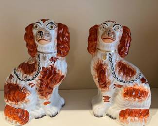 SEVERAL SETS OF WALLY DOGS KING CHARLES SPANIEL