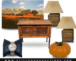 Astros memorabilia, Glass Eye studio paperweight, Tiffany tray, Cutco serving pieces, floral stems, Pierre Dieux lamps, Legos, bocce ball, Pottery Barn and much more! 