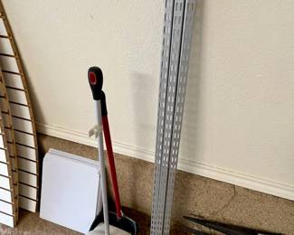 shelf brackets, shelving rails, dust bins, mailers