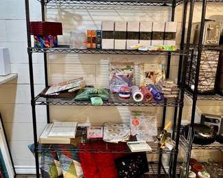 cricut expressions, cricut cartridges, cartridge extender, frames, puzzles, jars, mirror, stencils, creative memories, mesh, coloring bags, rugs, pillows, fabric markers, rivet gun/grommet press with snap fasteners 