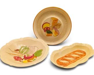 Ceramic Cheese Plate, Pasta Bowl, Bread Dish