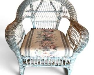 Wicker Childrens Rocking Chair