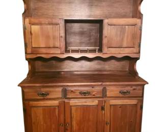 Traditional TwoPiece Wooden Hutch