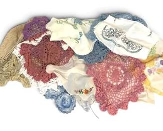 Vintage Doilies HandSewn Dresser Scarves