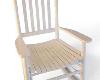 White Wooden Rocking Chair