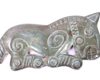 Lot 76 Chinese Bronze Metal Horse Plaque