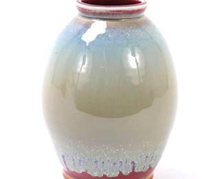 Lot 110 Chinese Polychrome Glazed Vase