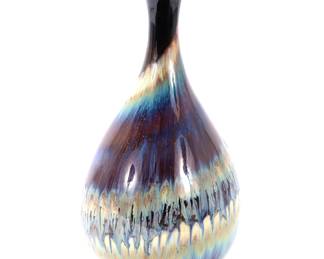Lot 113 Chinese Rainbow Twist Glazed Vase