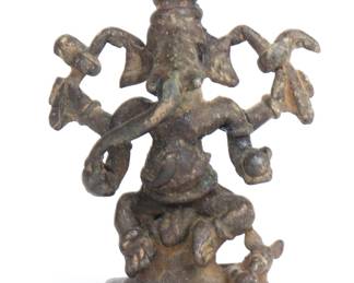 Lot 147 Indian Bronze Ganesha Miniature, 16th17th c.