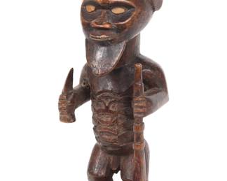 Lot 235 Bearded Bembe Ancestorial Figure, Bimbi early 20th c.