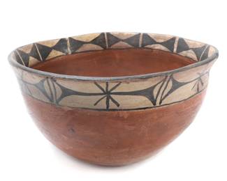 Lot 251 Santo Domingo Pueblo Pottery Bowl, 20th C.