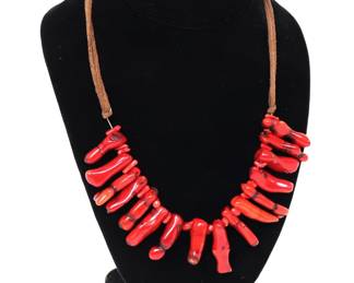 Lot 20 Gorgeous Heavy Red Coral Necklace