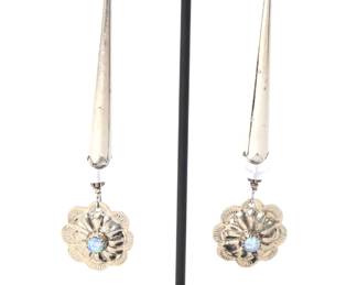 Lot 27 Stunning Fire Opal Sterling Silver Earrings