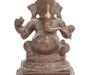 Lot 148 Indian Bronze Ganesh Miniature, 16th17th c.