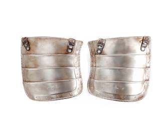 Lot 61 European Steel Tassets, 16th C. Style