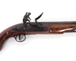 Lot 142 Contract British Light Dragoon Flintlock Pistol, By Brander Potts, London