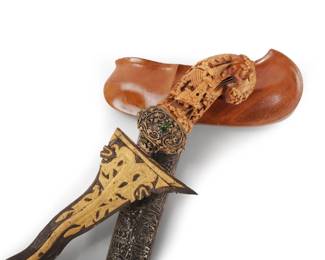 Lot 264 Balinese Kris Dagger and Scabbard, Late 19thEarly 20th C.