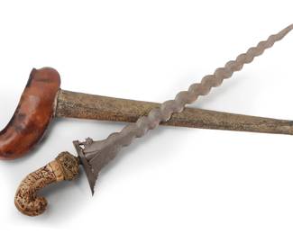 Lot 265 Indonesian 13Luk Kris Dagger, Late 19th Early 20th C.