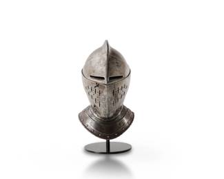 Lot 75 German Nuremberg Closed Helmet, Late 16th Early 17th C.