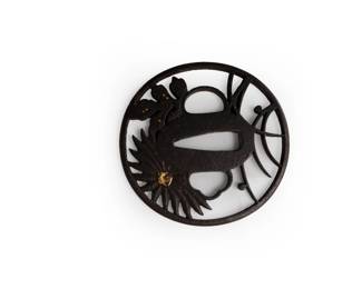 Lot 321 Japanese Iron Sukashi Tsuba, 19th C.
