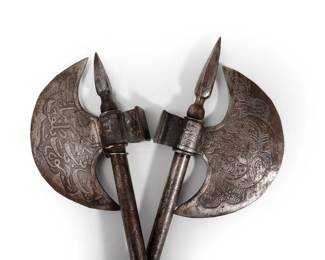 Lot 237 IndoPersian Ceremonial Axes, 18th C.