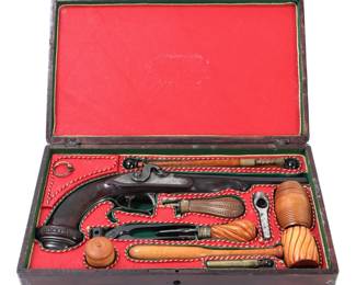 Lot 156 Officers Percussion Pistol by LePage Aine