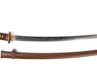 Lot 305 Japanese WWII Imperial Army Officer Sword, Signed
