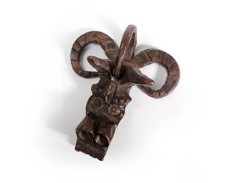 Lot 52 Spanish Iron Dragon Door Knocker, Late 16th Century