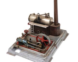 Lot 356 Wilesco D16 Live Steam Engine and Boiler Tabletop Toy