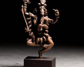 Lot 217 Indian Bronze Hayagriva Figure, 16th 17th C.