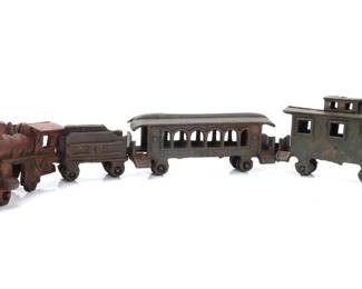 Lot 359 Vintage Cast Iron Steam Locomotive