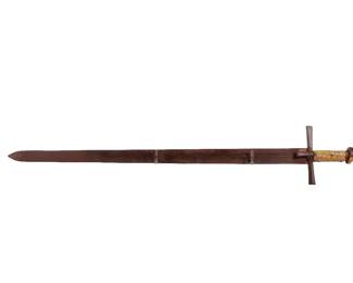 Lot 342 African Straight Edge Sword 17th19th C.