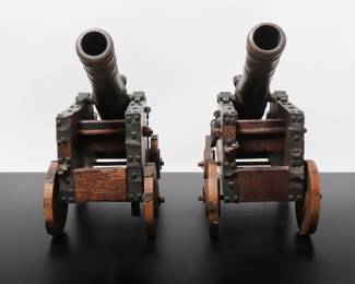 Lot 165 European Pair of Victorian Cannons