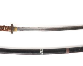 Lot 296 Japanese SHINGUNTO Katana Officers Sword, WWII