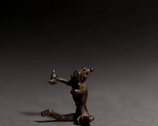 Lot 216 Indian Bronze Figure, Possibly Vajrapani Chakna Dorje, 16th18th C.