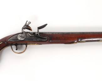 Lot 141 Massive European Flintlock Holster Pistol, 18th C.