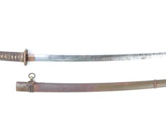 Lot 303 Japanese WWII Army Gunto Sword w 17th C. Blade