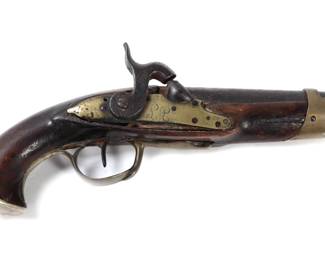 Lot 161 Continental Percussion Pistol, 19th C.