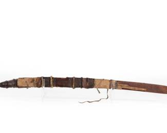 Lot 343 African Sword w Original Scabbard, 19th C.