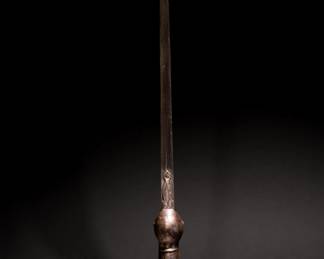 Lot 230 Indian Pata Gauntlet Sword w Scabbard, 18th C.