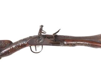 Lot 186 Ottoman Silver Inlaid Engraved Flintlock Blunderbuss