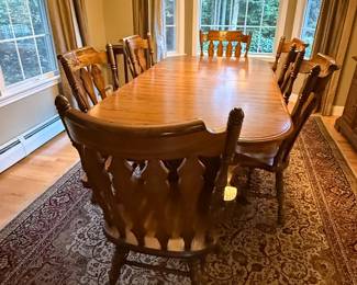 Gorgeous dining table-has 2 leaves in it (4 leaves total)-Cochrane-AVAILABLE FOR PRE-SALE ITEM. CONTACT ME FOR INFO